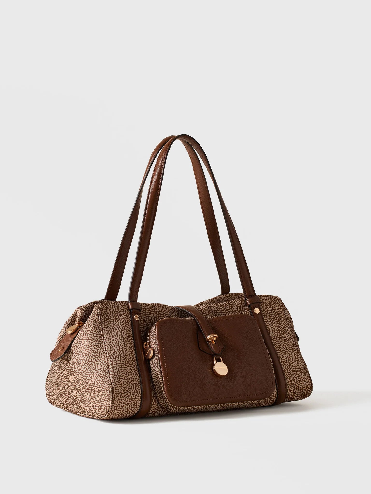 POCHE BOWLER BAG MEDIUM - Beige/Brown