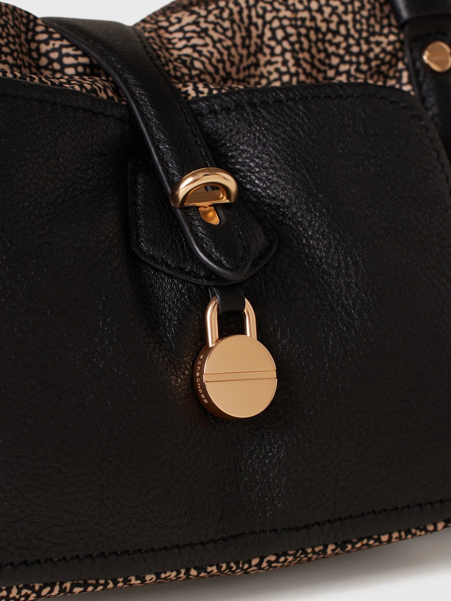 POCHE BOWLER BAG MEDIUM - Natural OP / Black