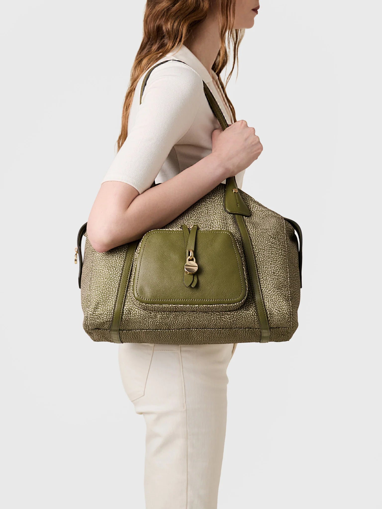 POCHE SHOPPING BAG MEDIUM - Olive