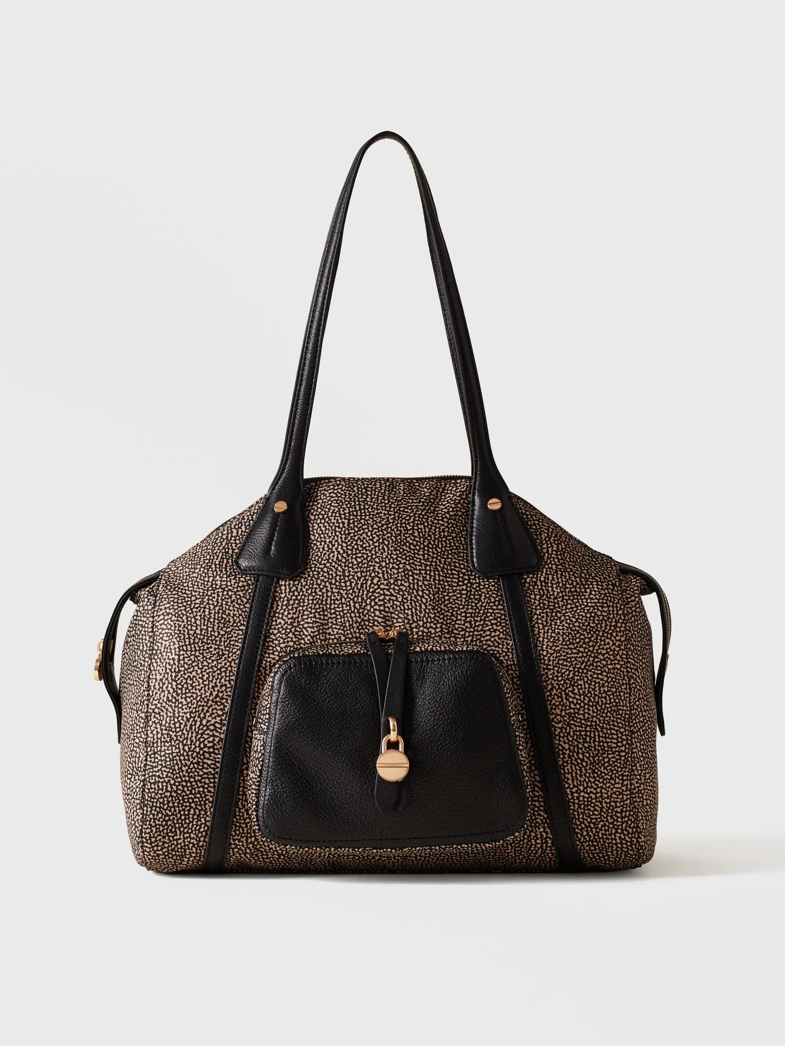 POCHE SHOPPING BAG MEDIUM - Natural OP/Black