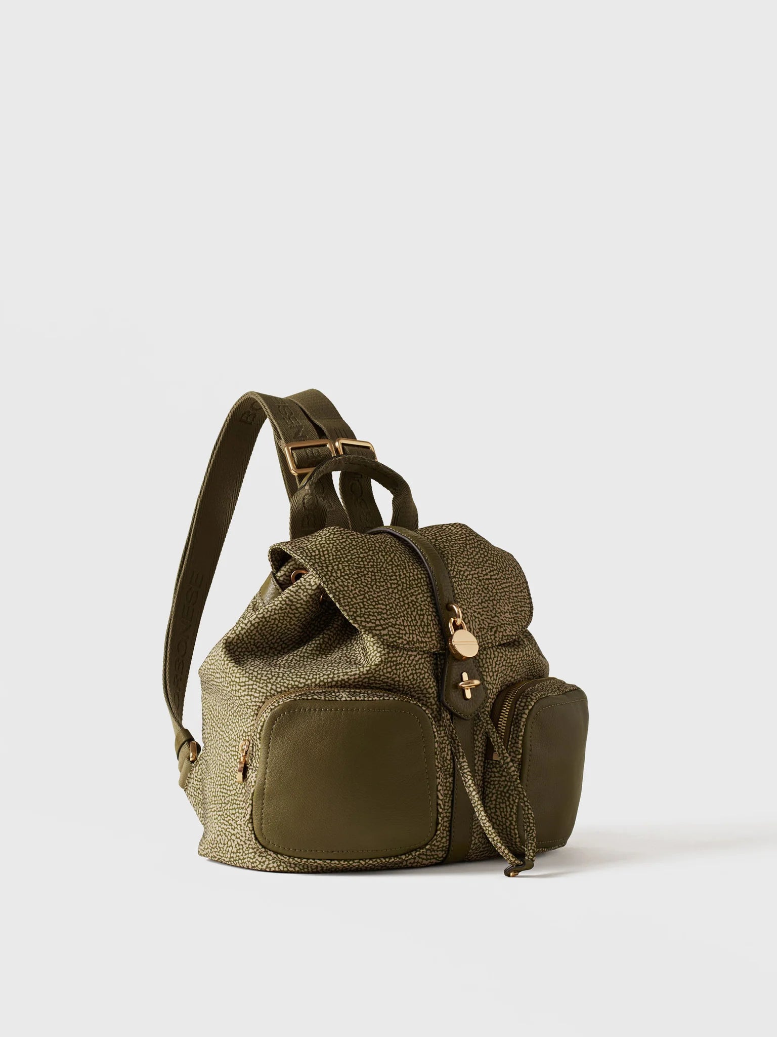 ZAINO MEDIO CON TASCHE - Olive
