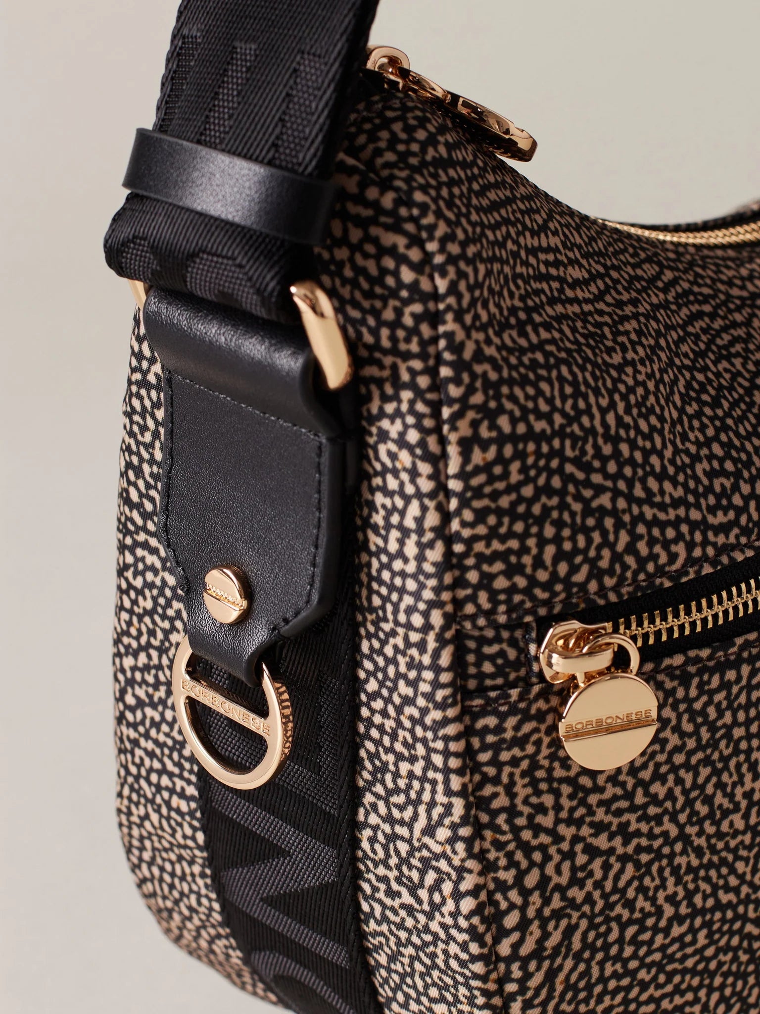LUNA BAG SMALL IN JET - Op Natural/Black