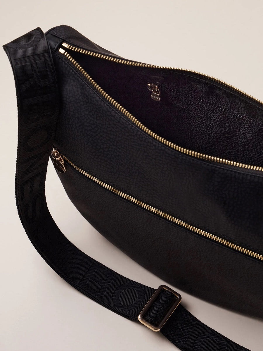 LUNA BAG MIDDLE IN JET - Dark Black image2