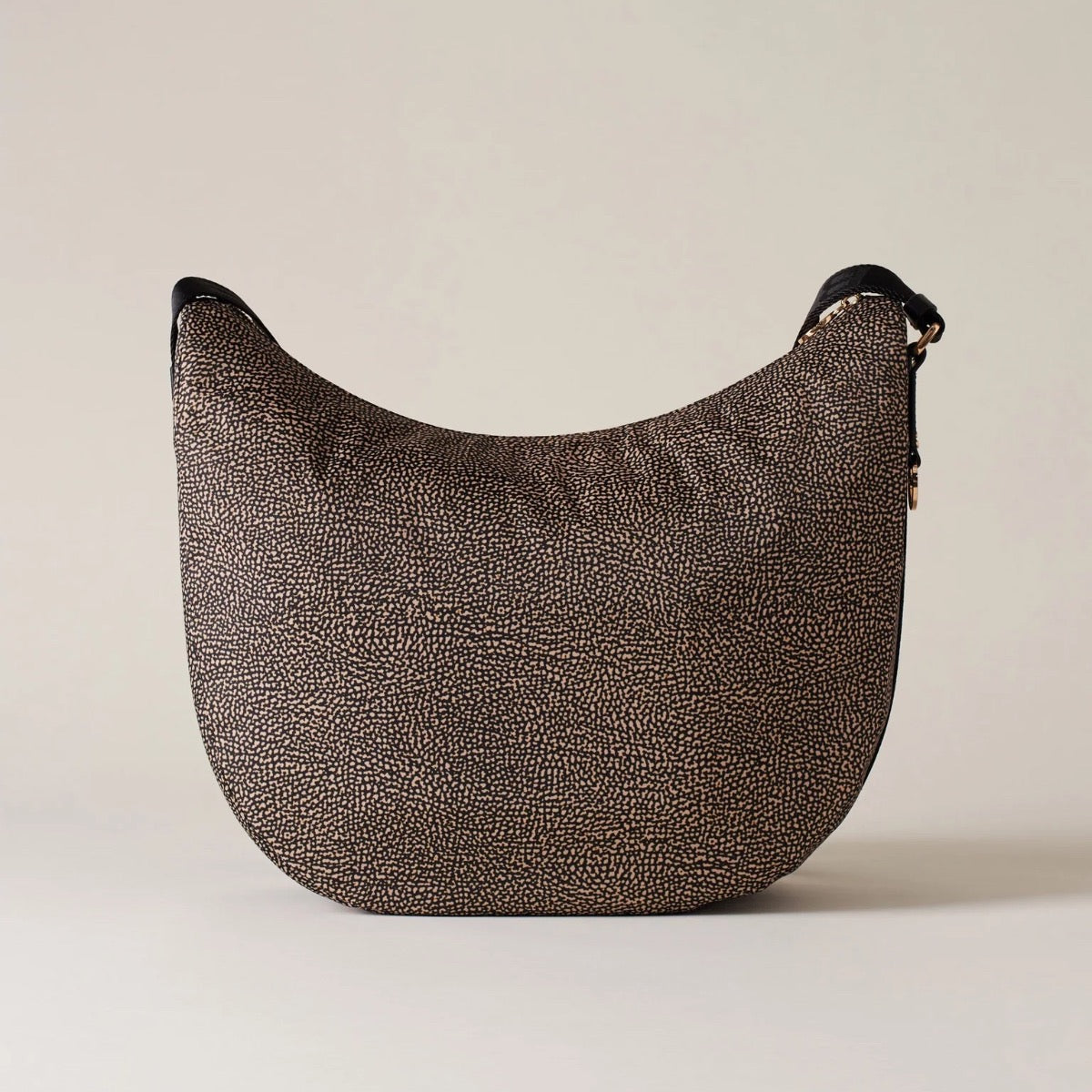 LUNA BAG MEDIUM IN JET - Op Natural/Black image3