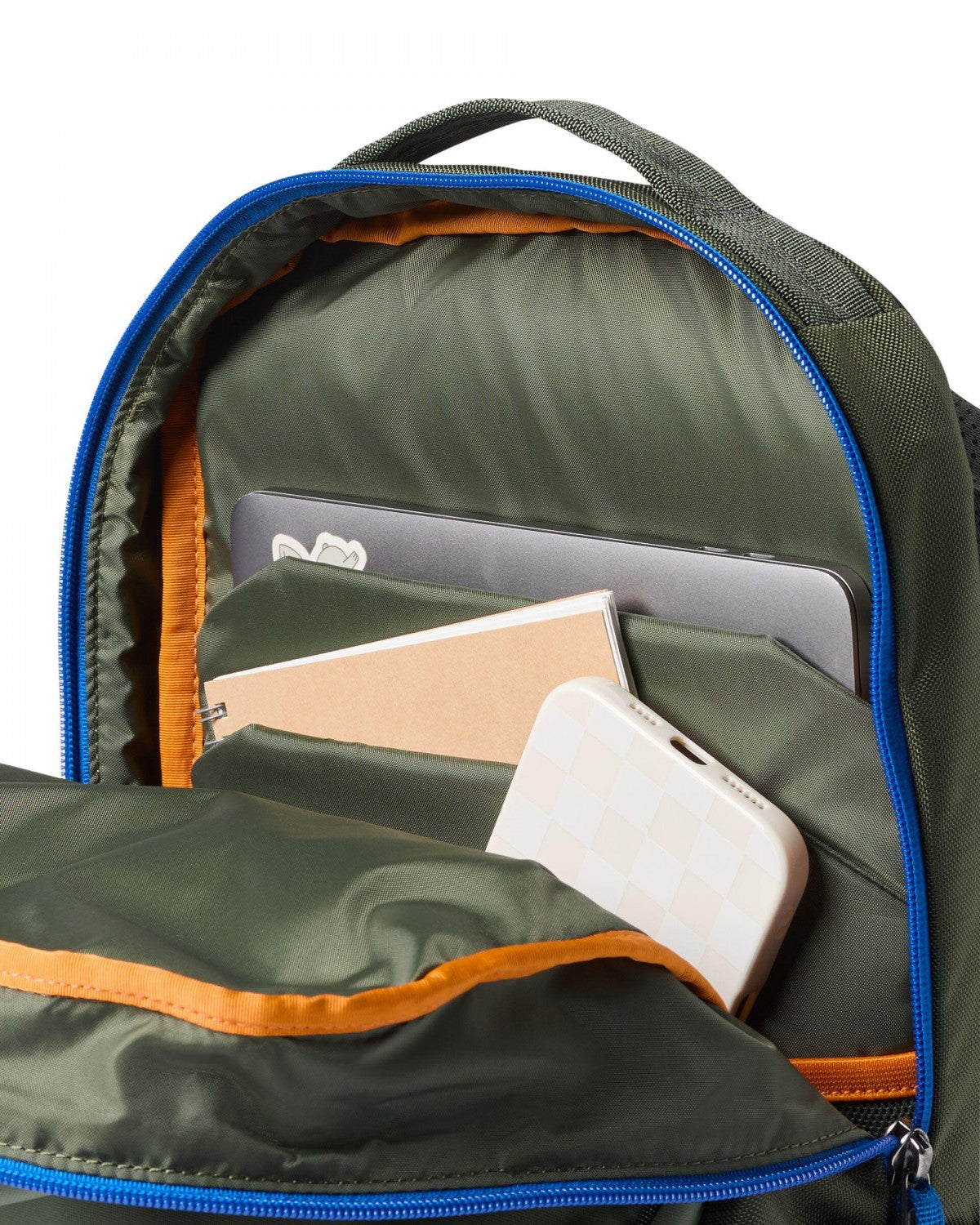 MITTLERER RUCKSACK MIT TASCHEN - Olive