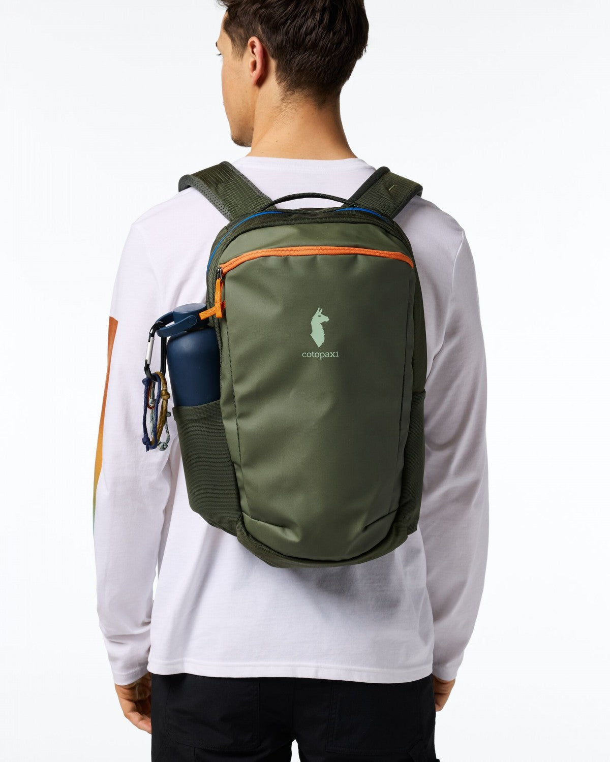 MITTLERER RUCKSACK MIT TASCHEN - Olive
