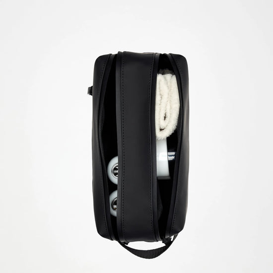 2 Zip Wash Bag - Black