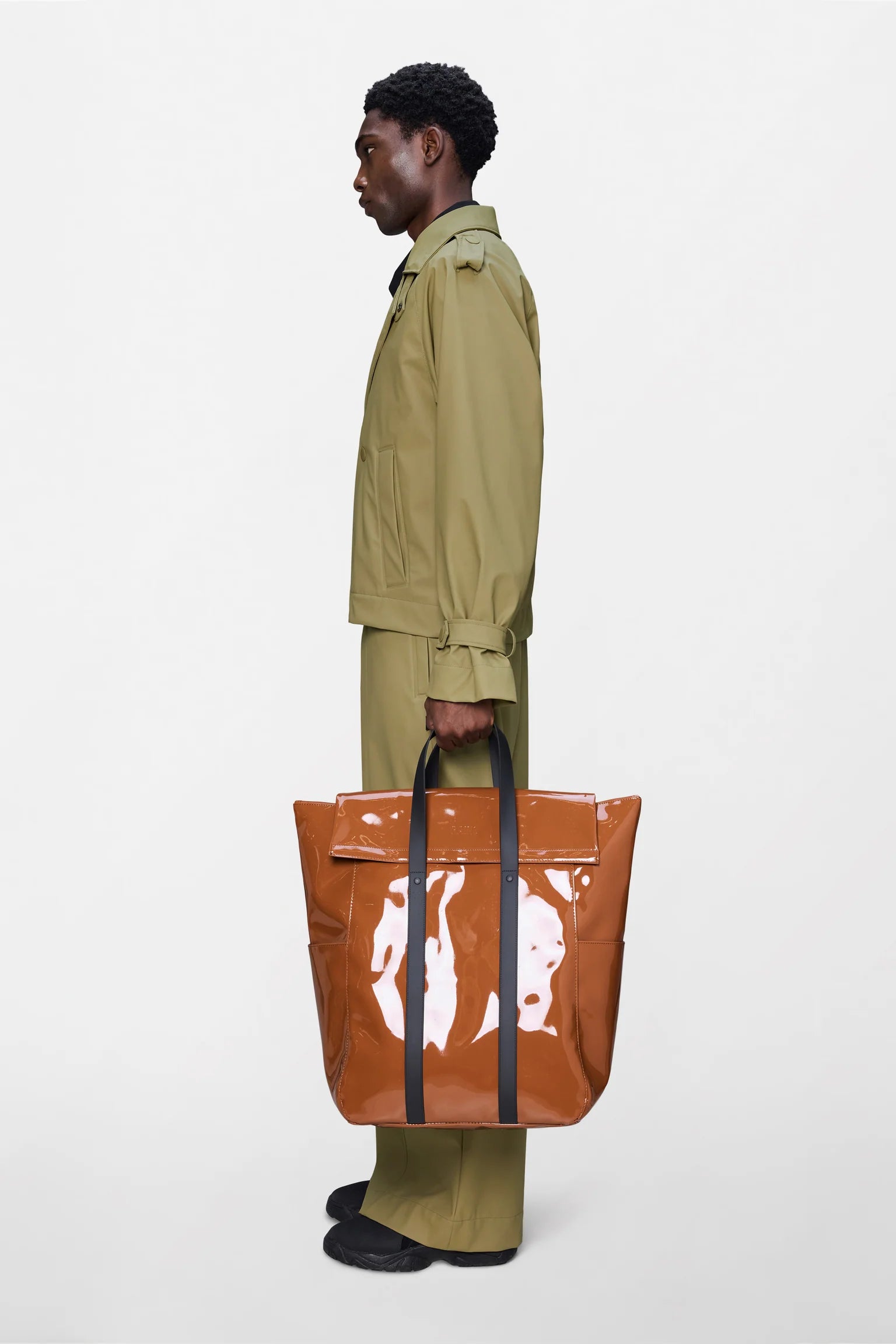 2 Way Tote Bag Large - Ocre