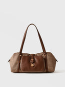 POCHE BOWLER BAG MEDIUM - Beige/Brown