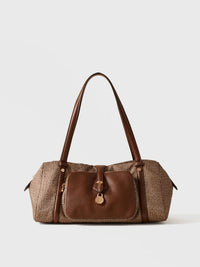 POCHE BOWLER BAG MEDIUM - Beige/Brown