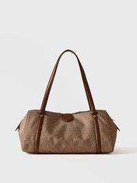 POCHE BOWLER BAG MEDIUM - Beige/Brown