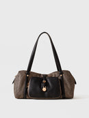 POCHE BOWLER BAG MEDIUM - Natural OP / Black