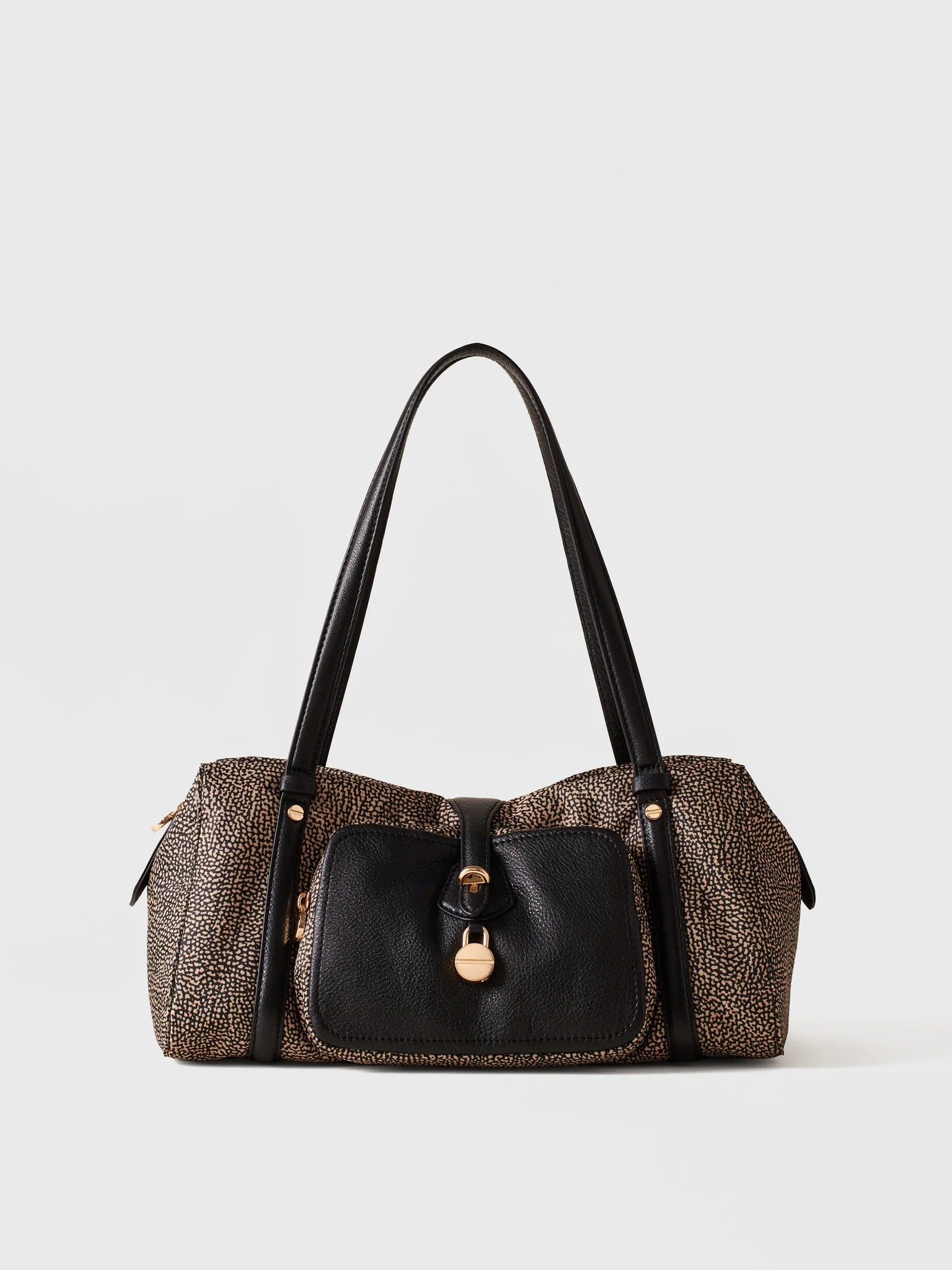 POCHE BOWLER BAG MEDIUM - Natural OP / Black