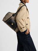 POCHE SHOPPING BAG MEDIUM - Natural OP/Black