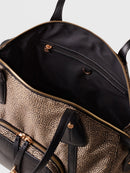 POCHE SHOPPING BAG MEDIUM - Natural OP/Black
