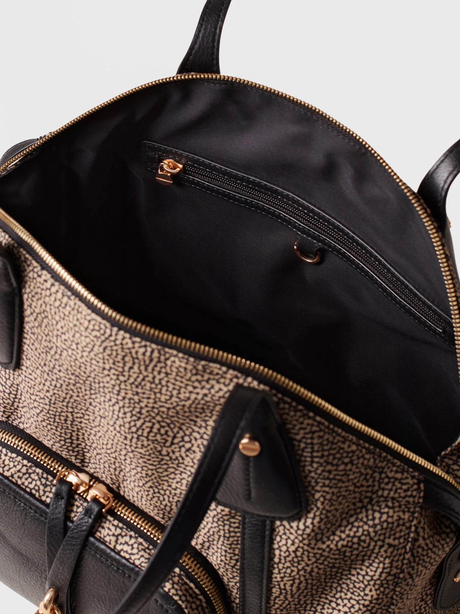 POCHE SHOPPING BAG MEDIUM - Natural OP/Black