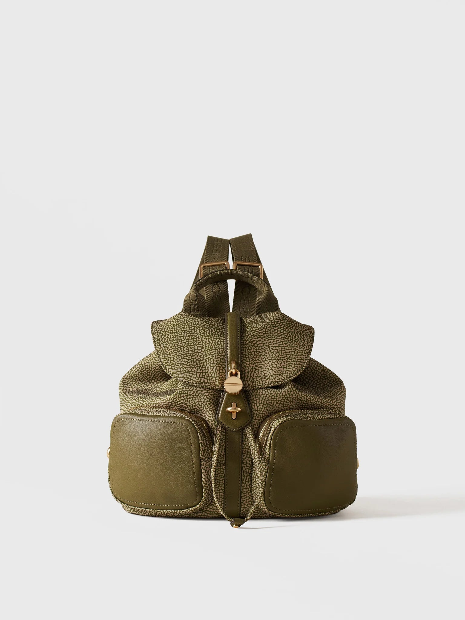 ZAINO MEDIO CON TASCHE - Olive