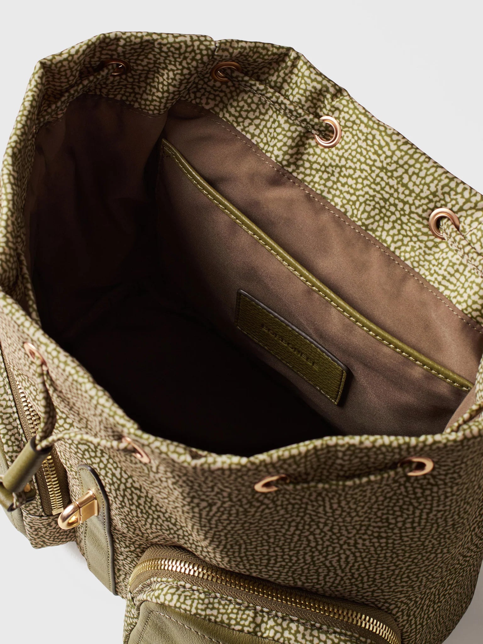 ZAINO MEDIO CON TASCHE - Olive