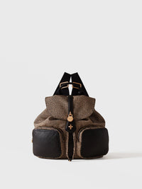MITTLERER RUCKSACK MIT TASCHEN - Olive