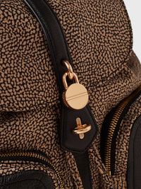 MITTLERER RUCKSACK MIT TASCHEN - Olive
