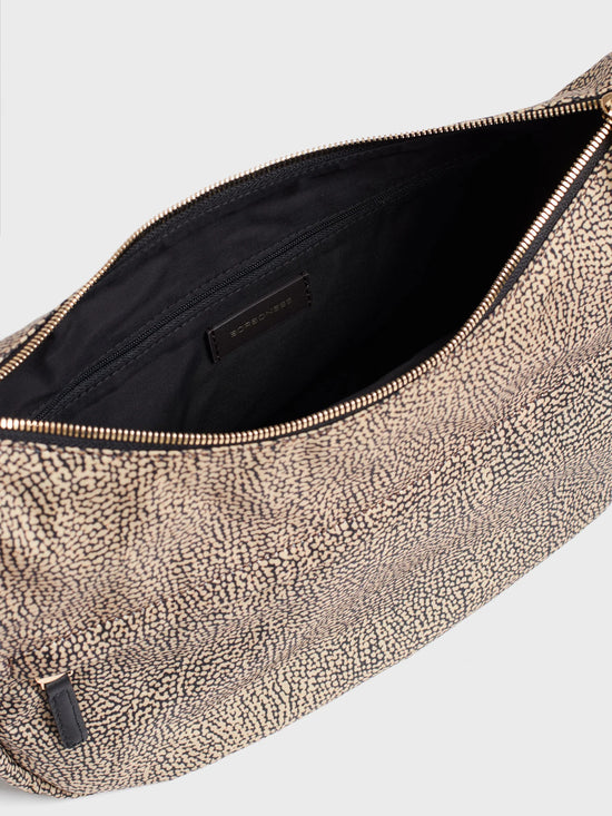 B-CLUB LUNA BAG MIDDLE - Op Natural /Black