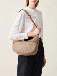 LUNA BAG SMALL IN JET - Beige Brown