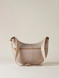 LUNA BAG MIDDLE IN JET - Sand