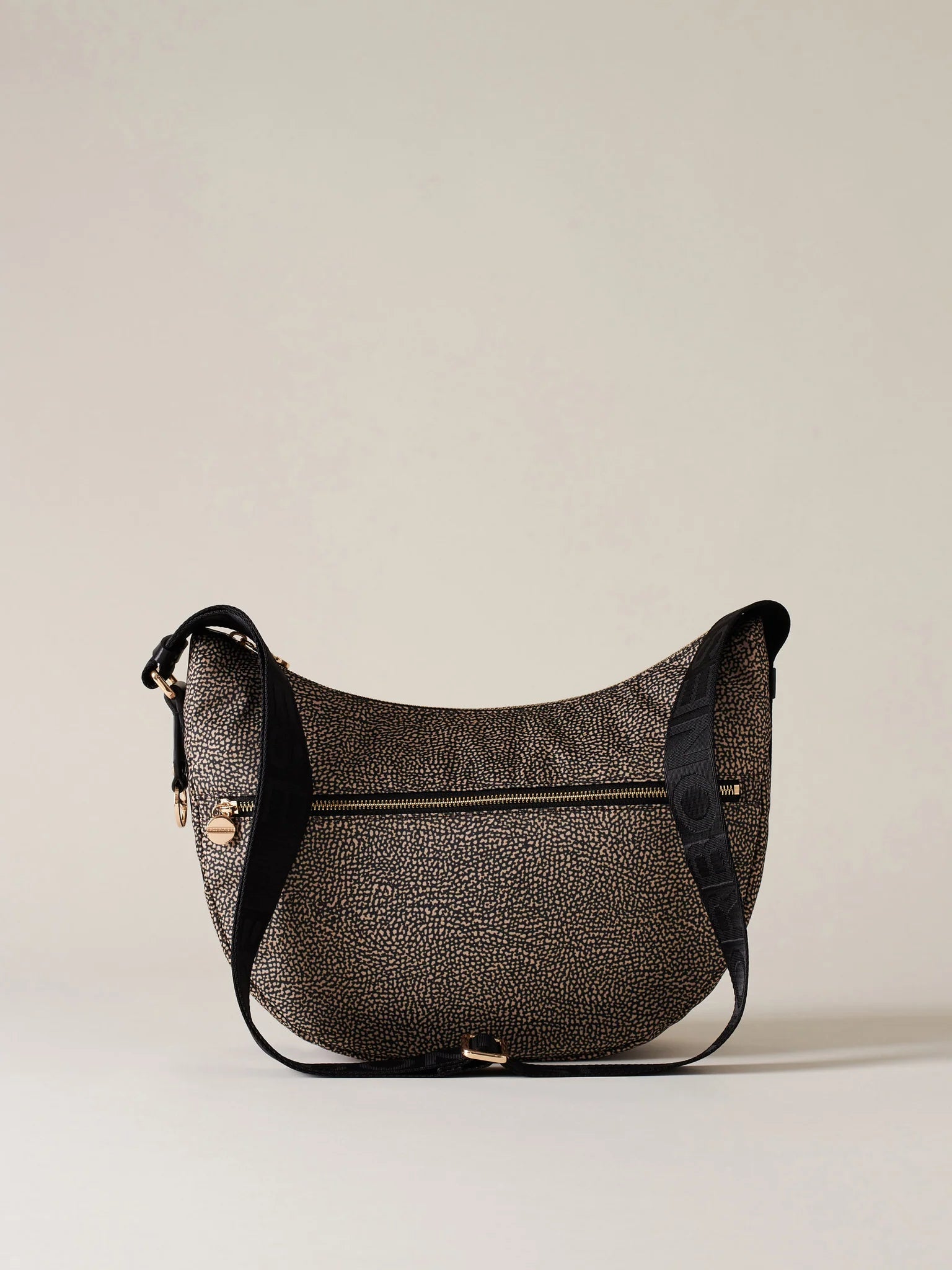 LUNA BAG MIDDLE IN JET - Op Natural/Black