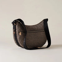 LUNA BAG MIDDLE IN JET - Op Natural/Black image4