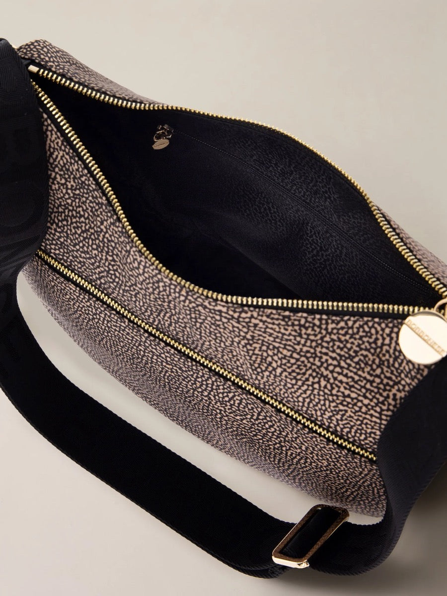 LUNA BAG MIDDLE IN JET - Op Natural/Black image2