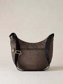 LUNA BAG MEDIUM IN JET - Op Natural/Black