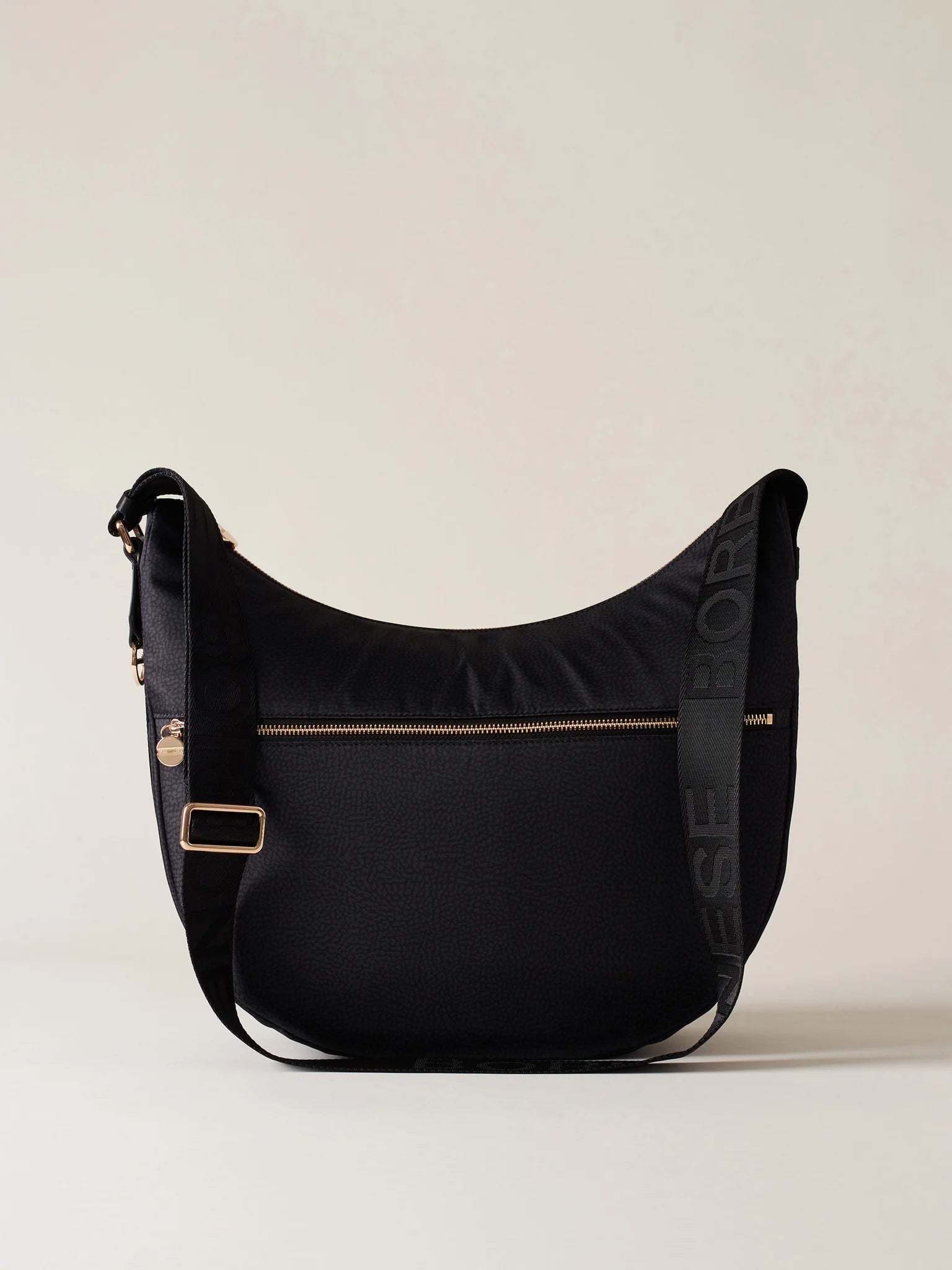 LUNA BAG MEDIUM IN JET - Dark Black