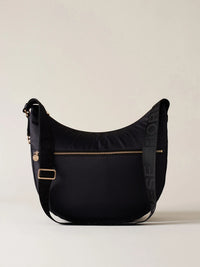 LUNA BAG MEDIUM IN JET - Dark Black