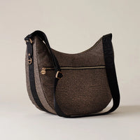 LUNA BAG MEDIUM IN JET - Op Natural/Black image1