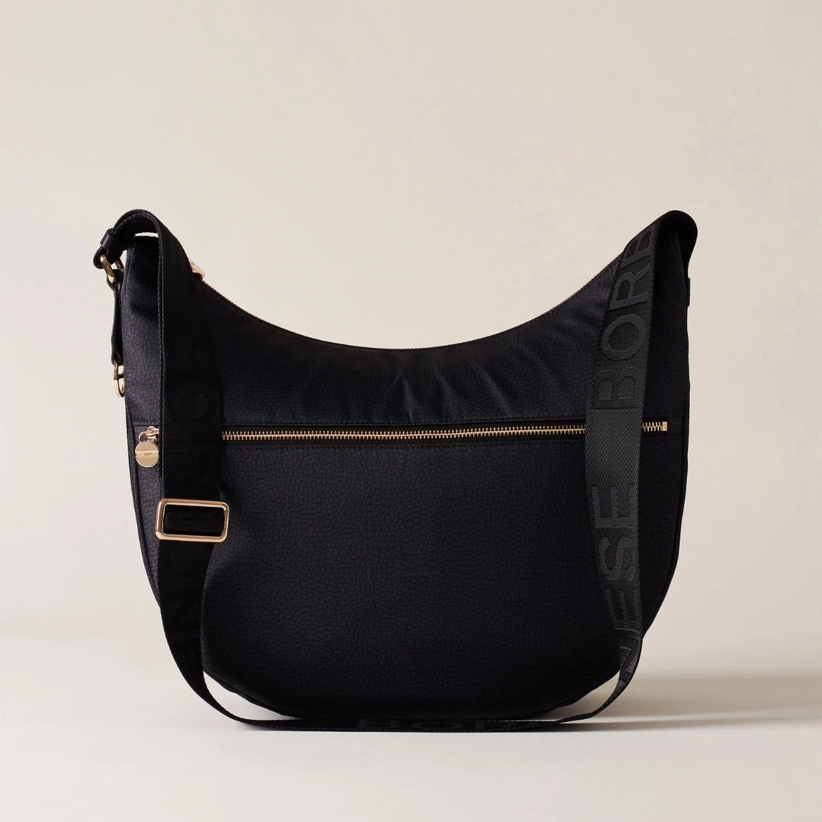 LUNA BAG MEDIUM IN JET - Dark Black