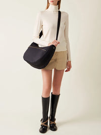 LUNA BAG MEDIUM IN JET - Dark Black image4