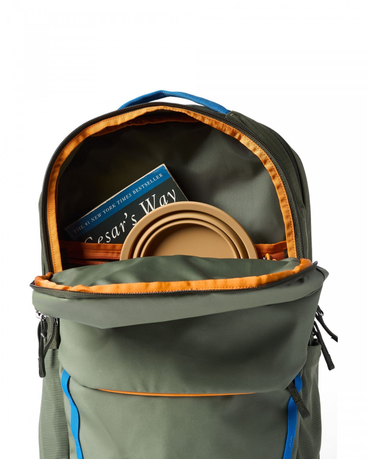 MEDIUM BACKPACK WITH POCKETS - Olive