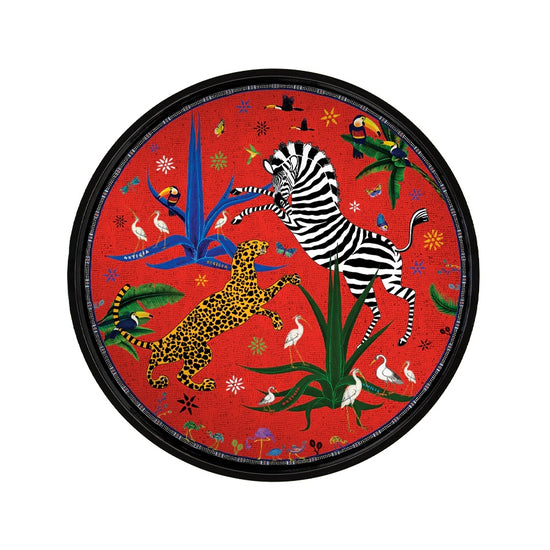TRAY JUNGLE Red 40cm